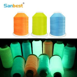 Sanbest Glow In Dark Luminous Embroidery Thread Machine DIY Sewing Threads Polyester 3000M 150D/2 Embroidered Optional TH00029