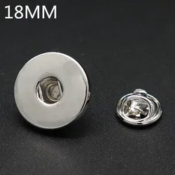 Hot sale PJ0028 Popper Jewelry trendy Snap Charm Brooch Simple deduction Fit 18mm Metal charming Snap Button wholesale