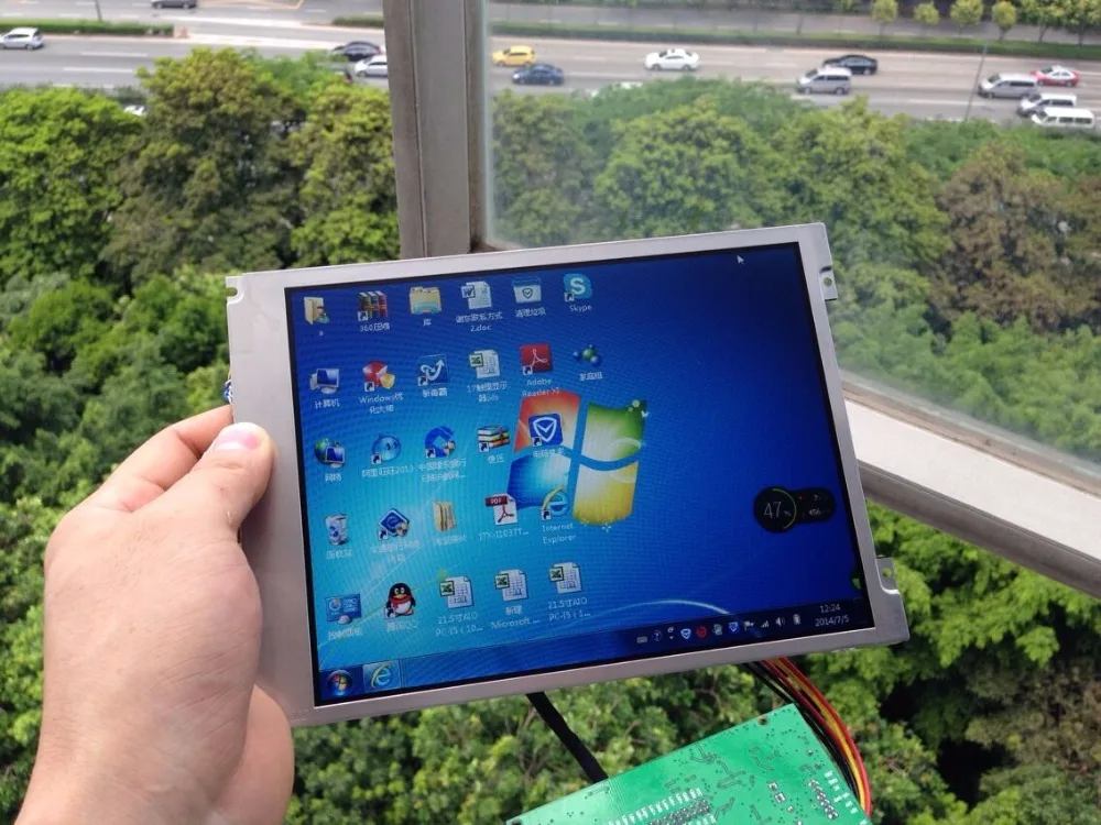 Luz solar industrial industrial da tela de lcd de 8.4 polegadas brilhante