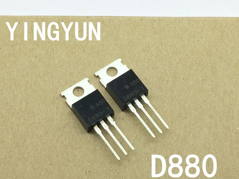 10pcs/lot   Transistor D880 KSD880-Y 2SD880 D880-Y TO-220 NPN transistor 3A 60V