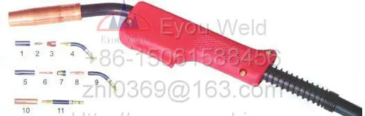 200AMP CO2 Gas Welding Torch  3M Cables (about 10 feet) for Panasonic 200A MIG/MAG Machine
