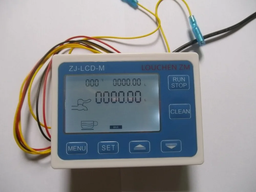 Water Flow Sensor Meter+ LCD Display Digital Flowmeter Quantitative Control ZJ-LCD-M Operating temperature -20-100C