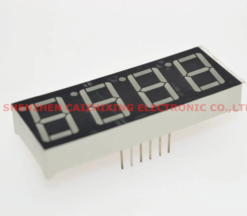 Best Price 5pcs/lot 0.56 Inch 7 Seven Segment 4 Digits Red Clock LED Display Common Anode Time 12 Pins