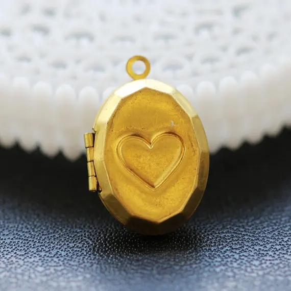 20pcs RAW Brass Locket  vintage antique Copper  locket  pendant/Charms   -(LOCK-59)