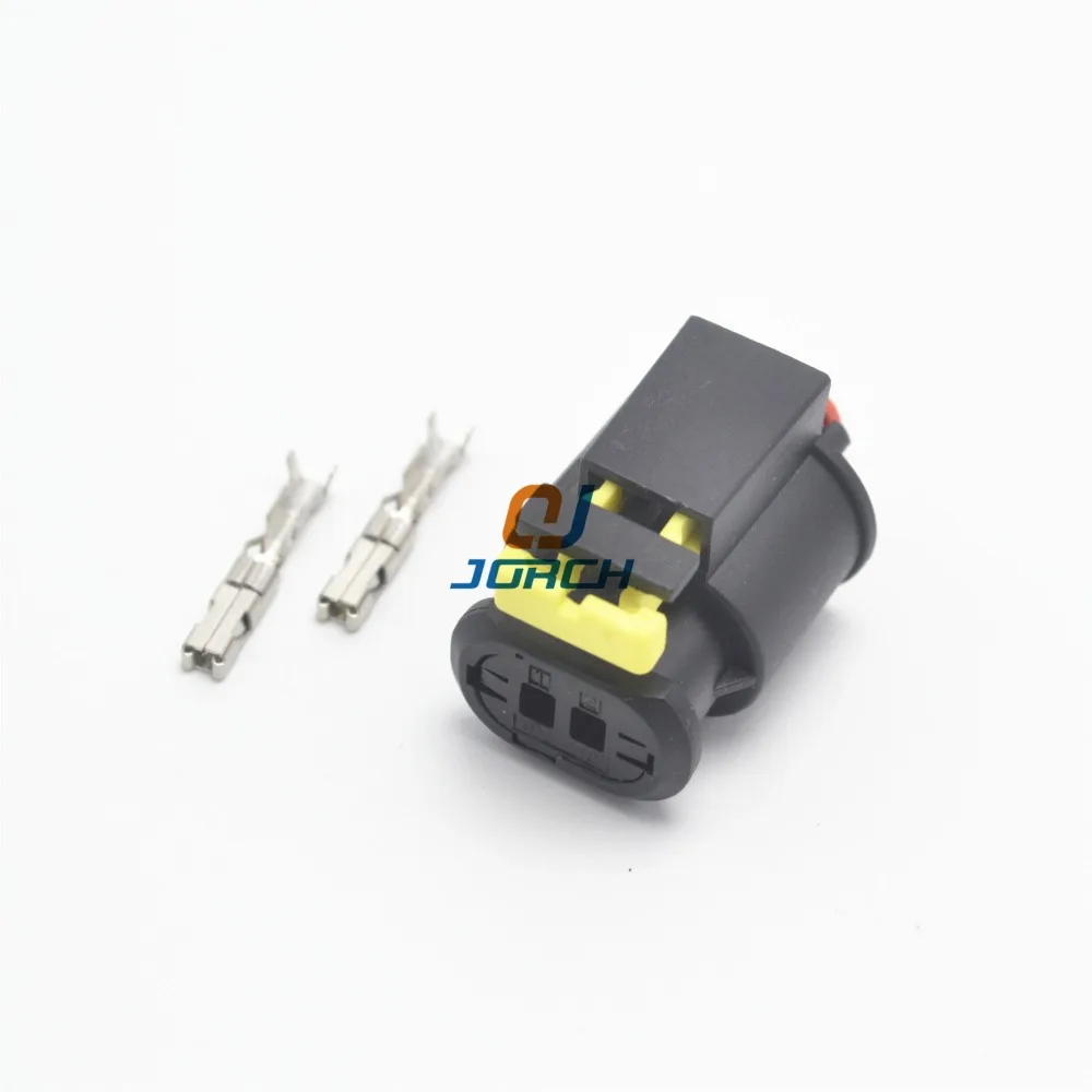 2sets 2Pin waterproof sensor VVT plugs auto cam into the exhaust solenoid valve harness connector 284556-1 image 5