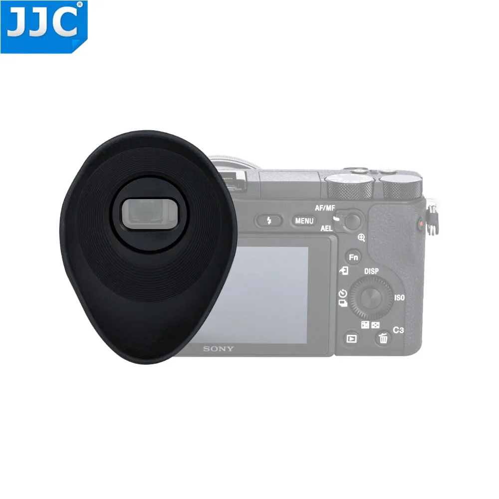 JJC Rubber Camera Eyecup Viewfinder Protector Eye Cup Soft Silicone Eyepiece For Sony A6500 A6400 A6600 Replaces Sony FDA-EP17