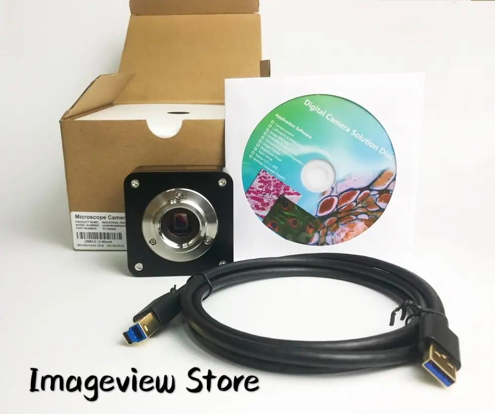 TOUPTEK USB3.0 Mircoscope C-mount eyepiece color camera U3CMOS U3ISPM with CMOS support winXP,7,8,10,MAC,Linux TOUPCAM Toupview