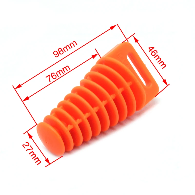 ZSDTRP 27-47MM Motorcycle Exhaust Pipe Muffler Dirt Bike 4 Stroke Muffler Pipe Exhaust Silencer Waterproof Wash Plugs