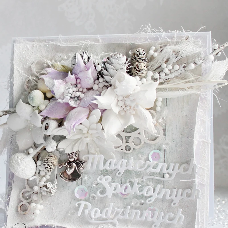 Język polski seria DIY wykrojniki do metalu Scrapbooking ręcznie wykonana dekoracja karta papierowa fotoalbum Making szablon do wytłaczania