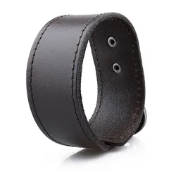 HAWSON Punk Charm Leather Bracelet Unisex Minimalist Bracelets Wrap Adjustable Bangle Wrist Band