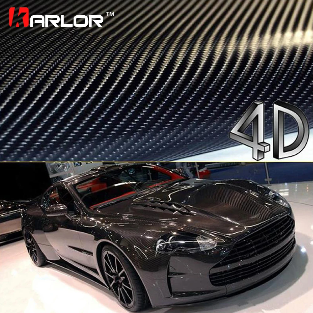 200cm*40cm Car Styling 4D Carbon Fiber Fibre Vinyl Film Motorcycle Car Accessories 3M Car Stickers And Decals Waterproof Wrap