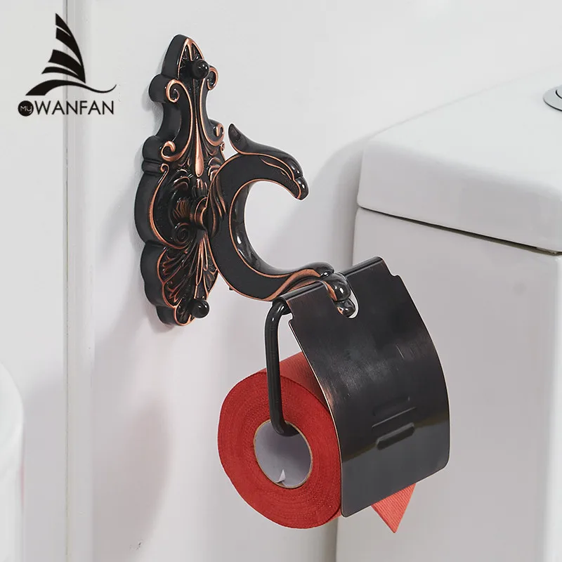 Imagem -02 - Escovado Copo de Banho e Titulares Copo Europa Suporte de Escova do Toalete Barra de Toalha Suportes de Papel Gancho de Pano Conjuntos de Hardware de Banho Wf88800 Preto