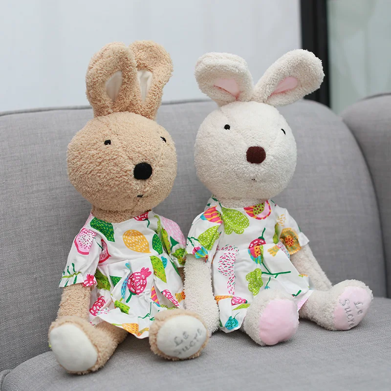 1pc Lovely Le Sucre Rabbit Plush Doll Soft Bunny Rabbits Stuffed Animals Plush Baby Toys for Children Girls Valentine\'s Gifts