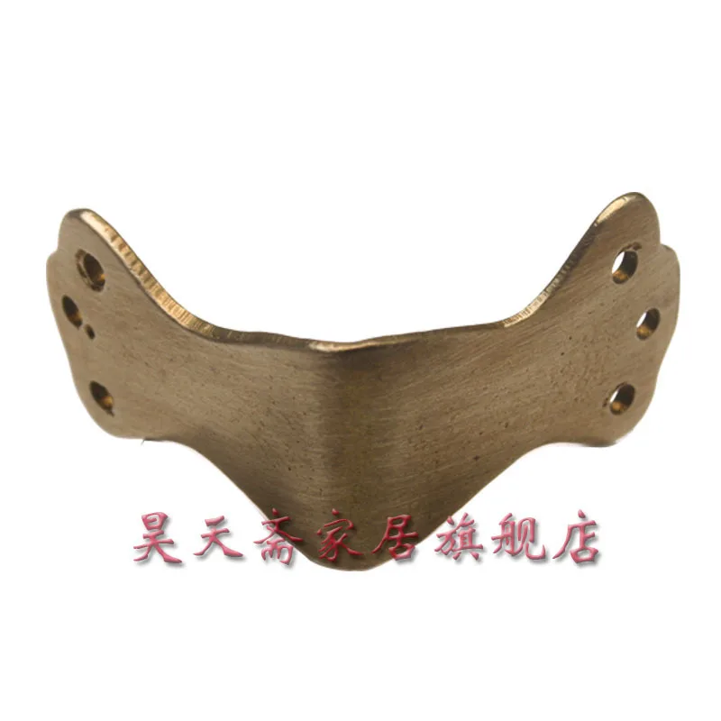 

[Haotian vegetarian] antique copper wrap angle / corner piece / antique furniture copper fittings / Chinese fitting HTG-030