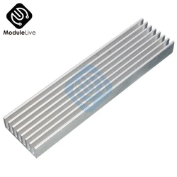 Disipador de calor de aluminio, Transistor IC de potencia LED de refrigeración para placa base de ordenador, tubo MOS de TO-3P, 100x25x10mm