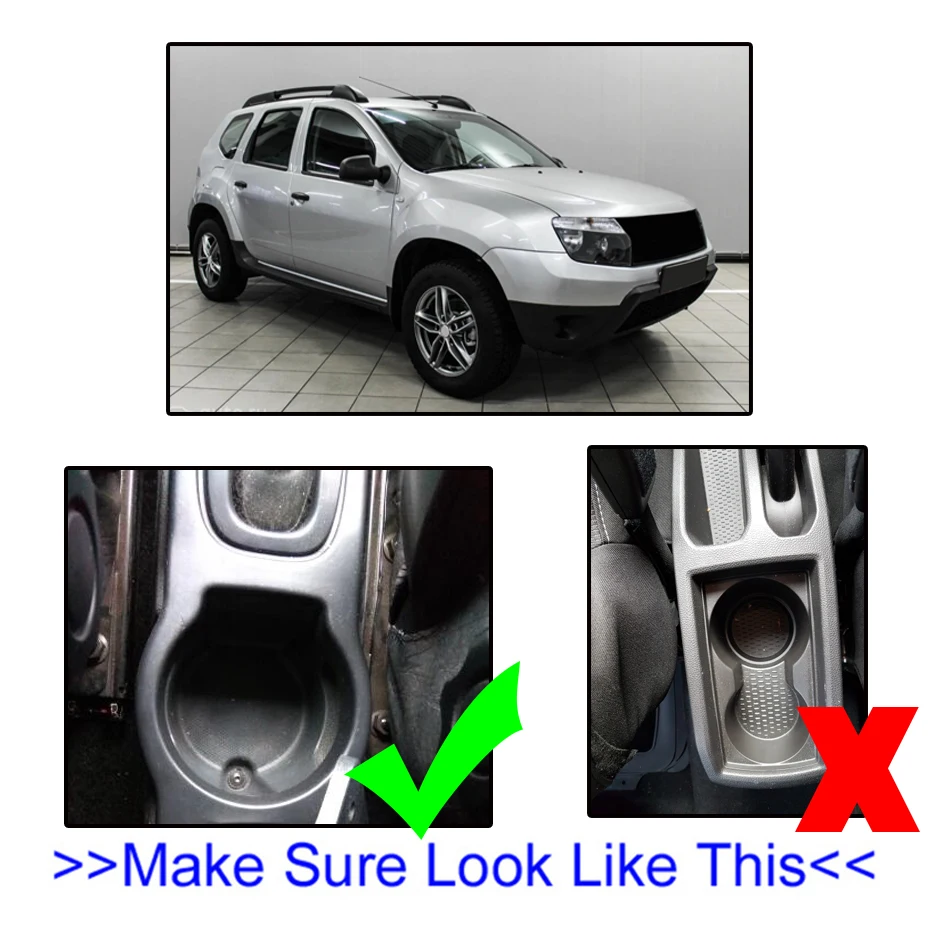 Armrest For Renault Dacia Duster I 2010-2015 Arm Rest Rotatable Storage Box Decoration Car Styling 2011 2012