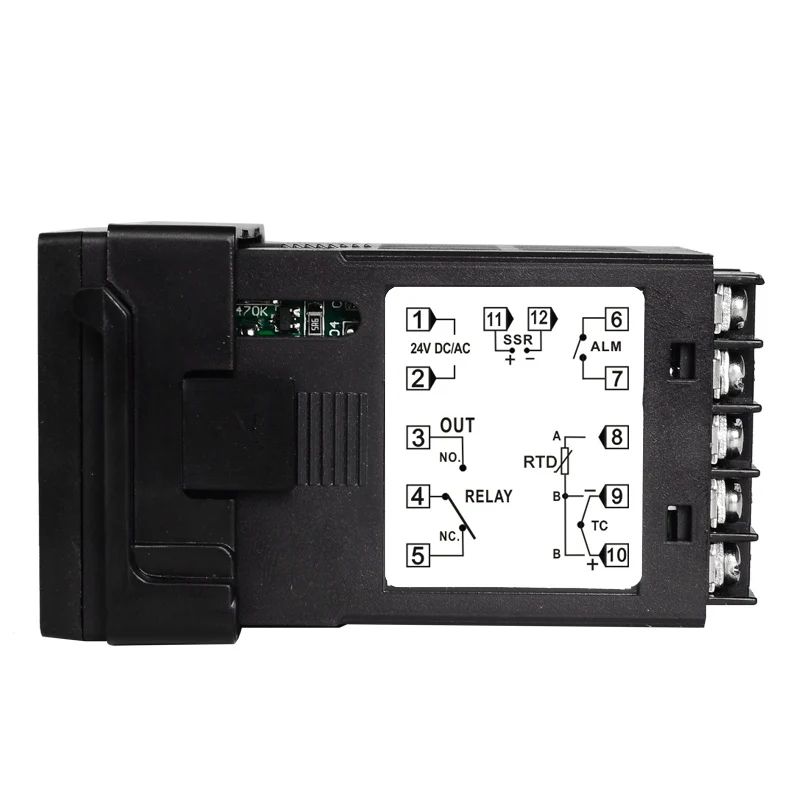 MC101 Power Supply 24VDC Fahrenheit or Celsius Display PID Temperature Controller SSR with Relay Output for Heat with Alarm