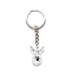 Women Alloy Pet Dog Key Chains Fashion Cute Chihuahua Key Chains