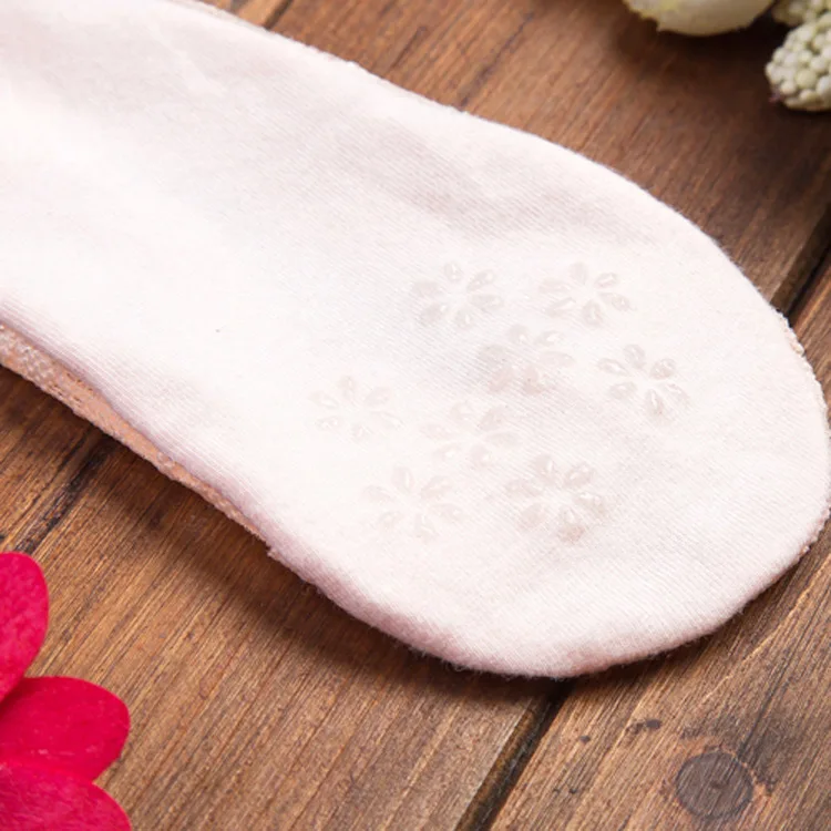 Summer women girl Silica Gel Lace Boat Socks Invisible Cotton Sole Non-slip Antiskid Slippers Anti-Slip Sock 1pair=2pcs ws74