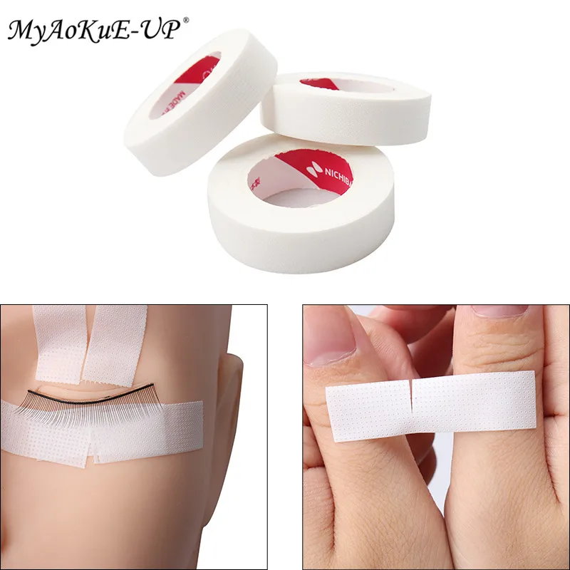 10 Stück Wimpernpapier-Patches, japanisches Isolierband für Wimpernverlängerung, perforiertes, atmungsaktives Vliesband, Make-up-Werkzeug – Detail 1