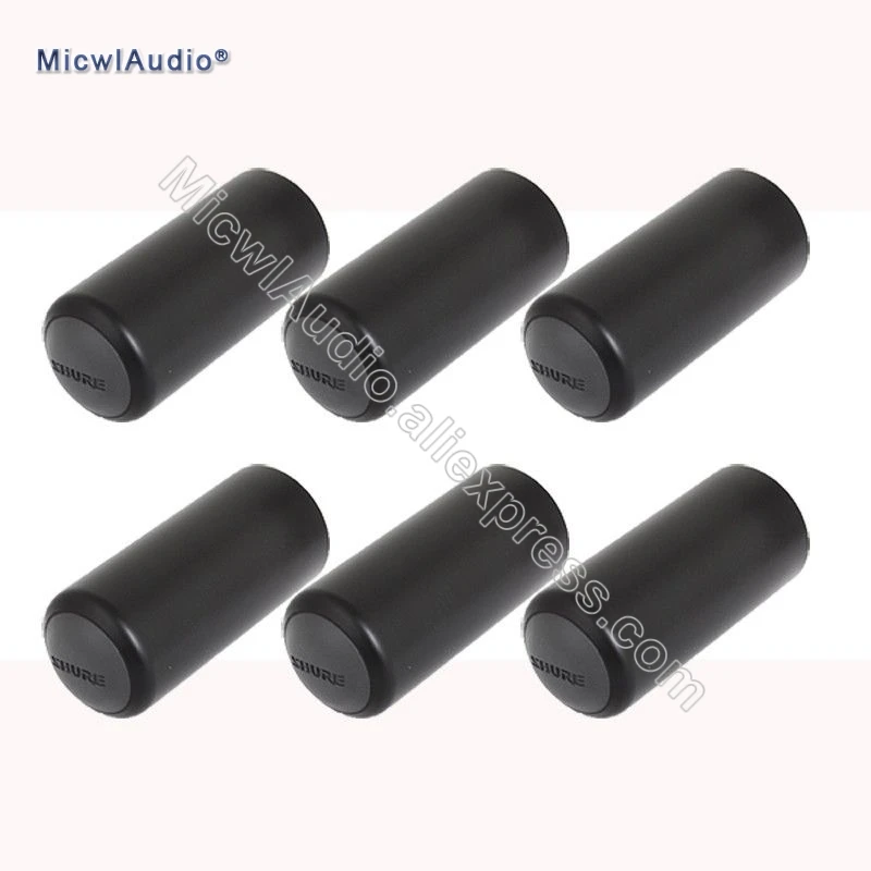 

Black Microphone Cover Cup Screw on Cap For Shure PGX2 PGX4 SLX4 SLX2 BETA58 SM58 Wireless Replacement SLX PGX 6Pcs