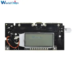 Dual USB 5V 1A 2.1A 18650 Battery Charger Board Mobile Power Bank Charging Module PCB LCD Display For Arduino