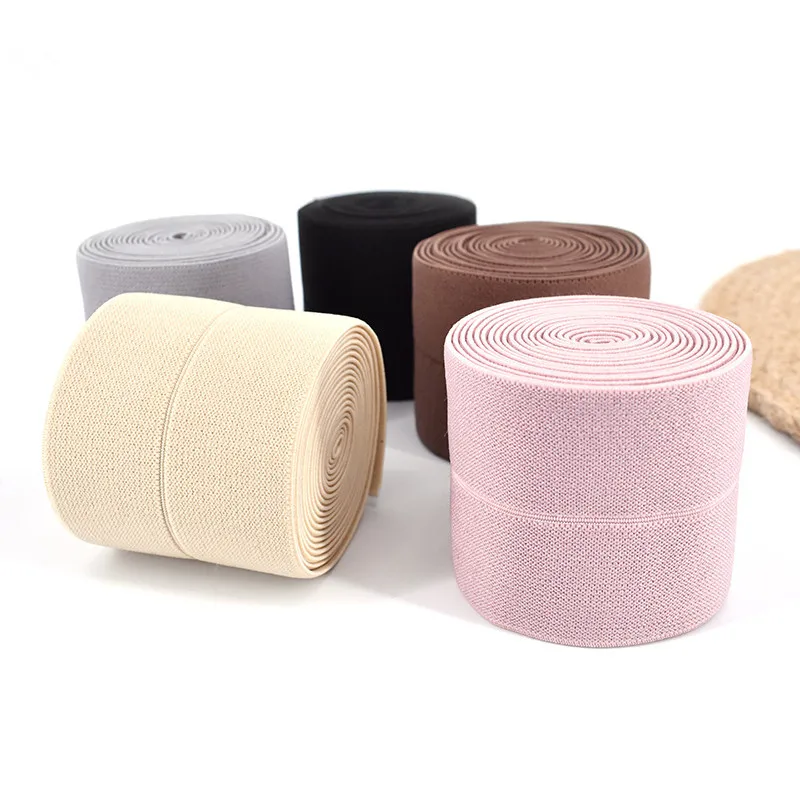 6cm soft and elastic thickening imported double loose belt clothing accessories rubber band underwear edging waist elastic band