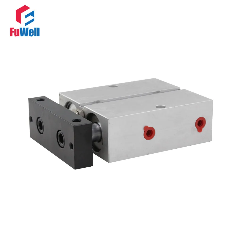 TN Type 32mm Bore Pneumatic Cylinder 5/10/15/20/25/30/35/40/50/60mm Stroke Aluminum Alloy Dual Rod Double Acting Air Cylinder