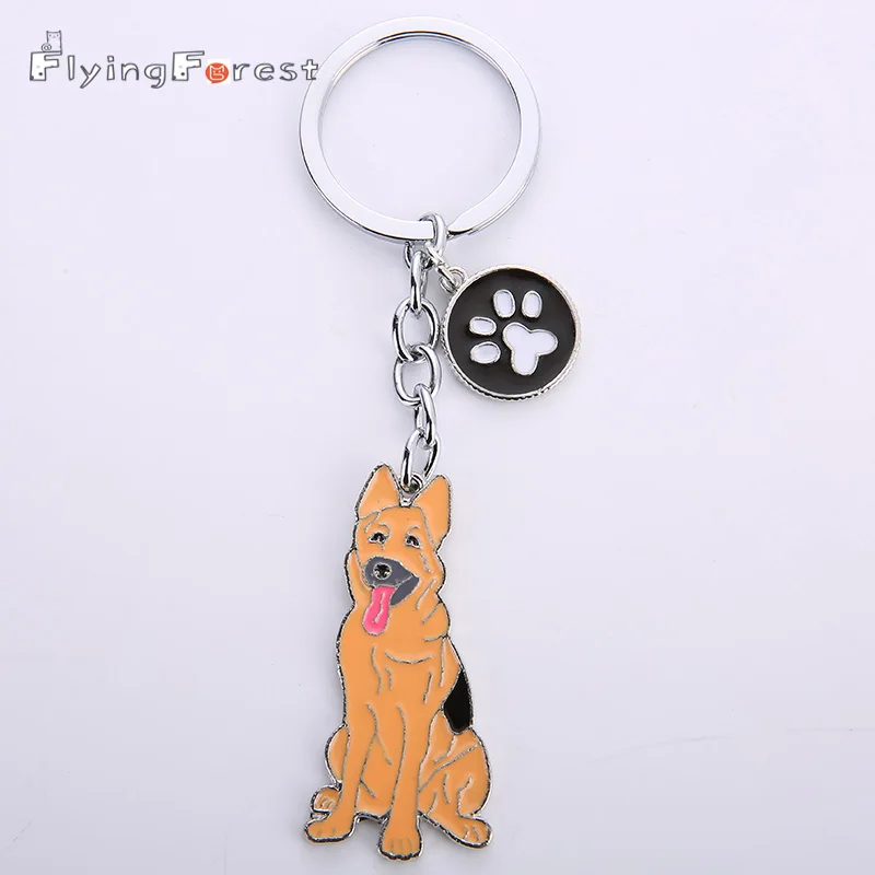 Keychain Cute Keychain Dogs Keychains German Shepherd Dog Key Ring Charms for Bags Animal Keyring for Women Gifts Boyfriend Gift