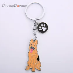 Keychain Cute Keychain Dogs Keychains German Shepherd Dog Key Ring Charms for Bags Animal Keyring for Women Gifts Boyfriend Gift