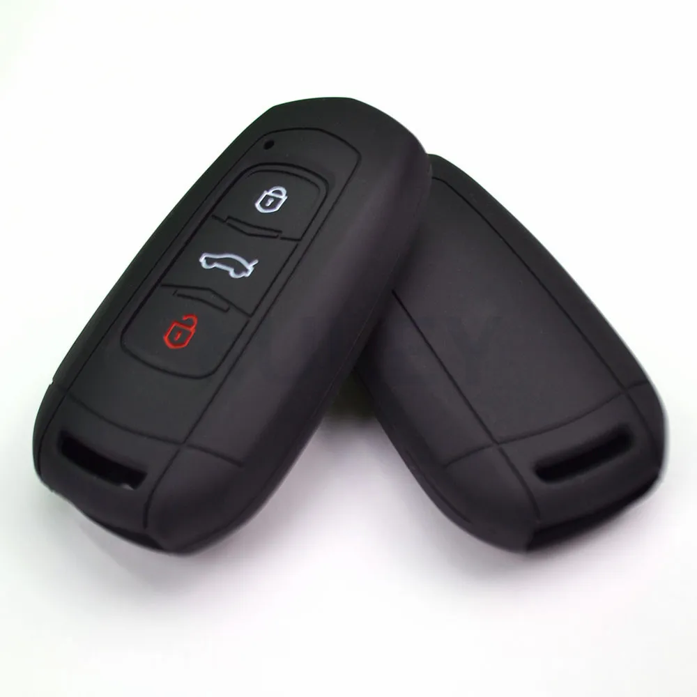 AX Silicone Car Key Cover Remote Fob Case For Geely Emgrand EC7 EC718 EC715 Global Hawk GX7 Shell Jacket Protector