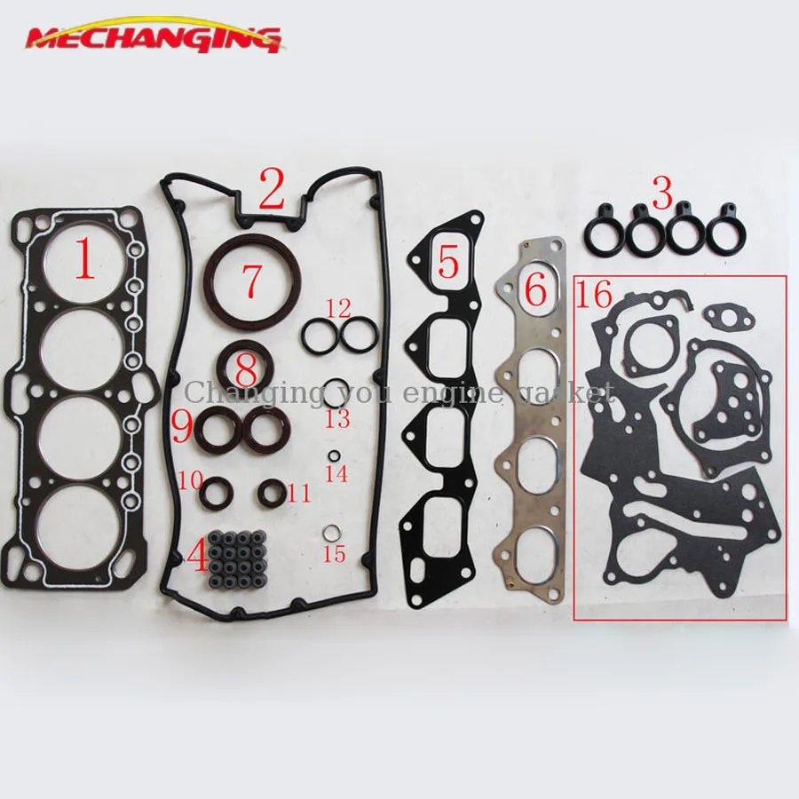 

4G63 4G63T For MITSUBISHI ECLIPSE I GALANT IV 2.0 full set Head Gasket Engine Spare Parts MD997474