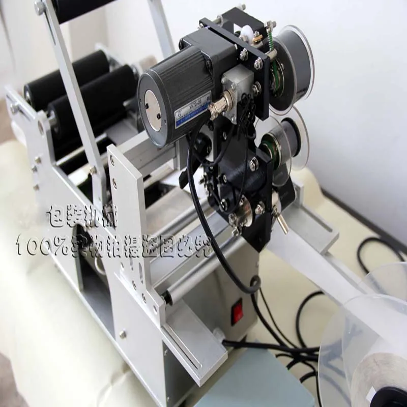 LT-50D Semi-Automatic Round Bottle Labeling Machine Labeler with Date Printer Label Printing Machine