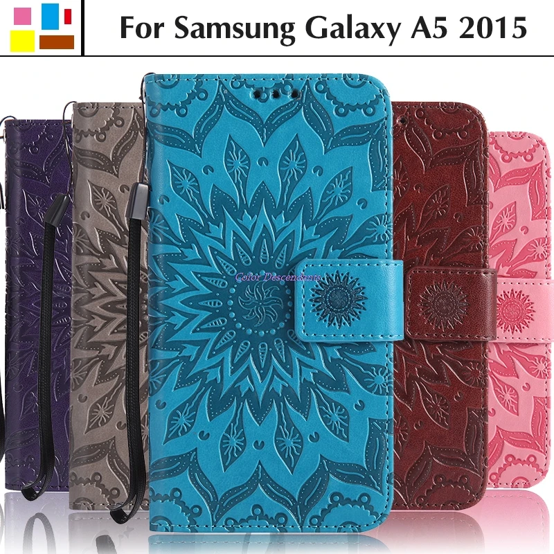 Flip Cover for Samsung Galaxy A5 2015 A500 A500H A500FU A500F SM-A500 SM-A500H SM-A500F SM-A500FU Leather Phone Case Coque Bags