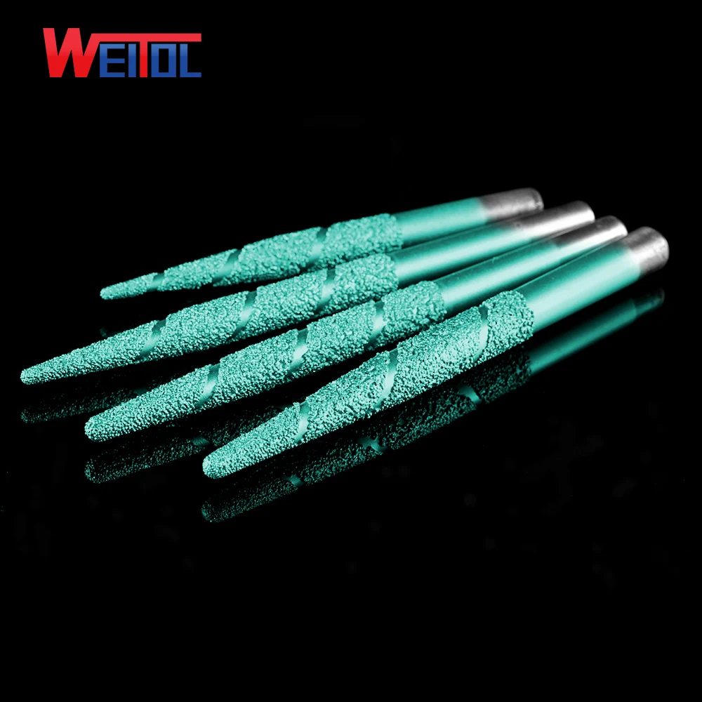 Weitol Brazing stone engraving bits marble carving tools CNC router bits CNC router machine milling cutter