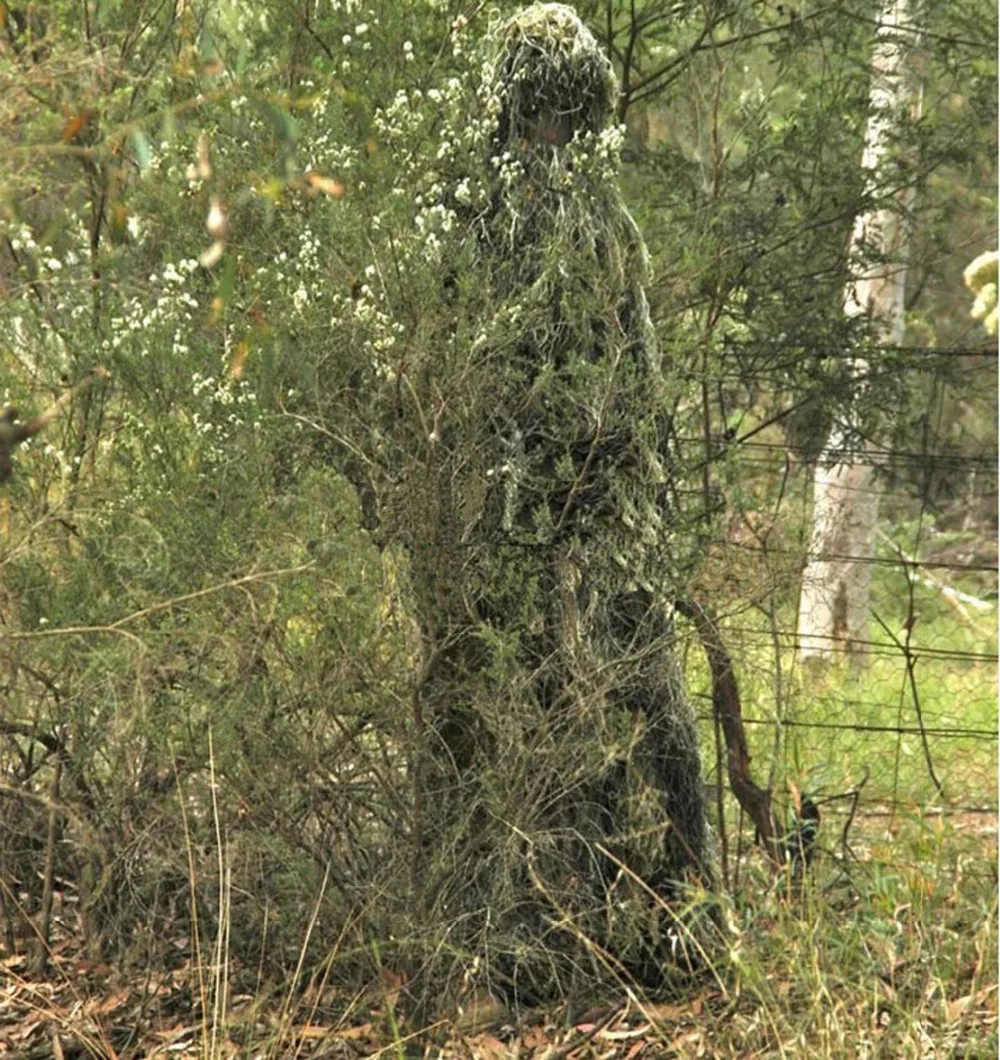 Woodland Camouflage tarctical sniper ghillie Suit Kit Military Camouflage Durable Sniper suit CS games Clothing for outdoo