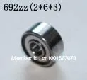 Free Shipping --High Quality 50PCS 692ZZ 2x6x3mm Miniature Ball Bearings 692ZZ bearing