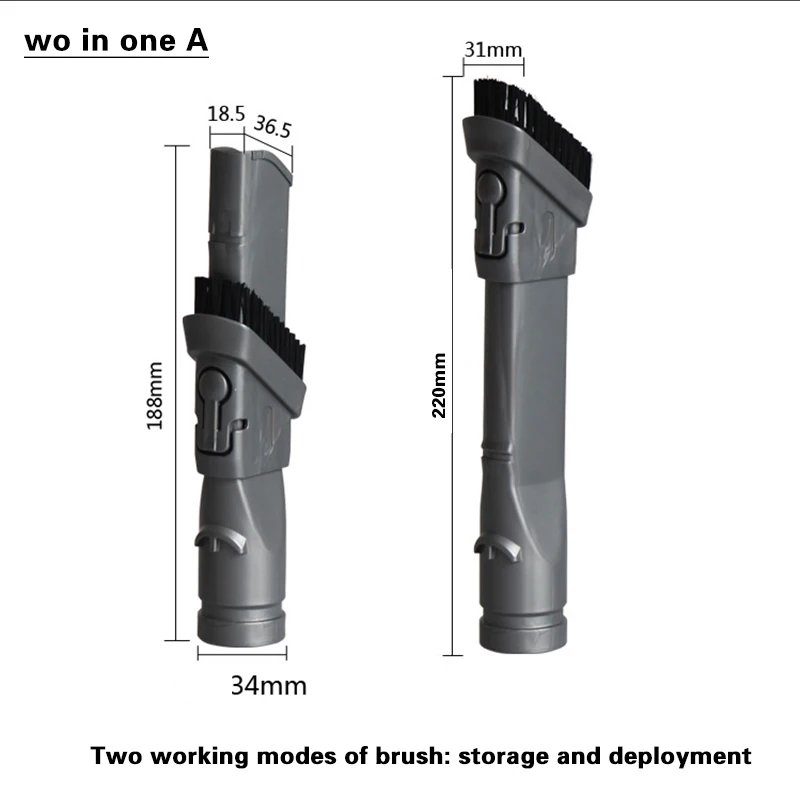 6-pack for dyson DC49 DC59 DC62 v6 DC52 DC56 DC37 DC45 DC48 DC48 connection slot nozzle combination brush anti-allergic hair kit