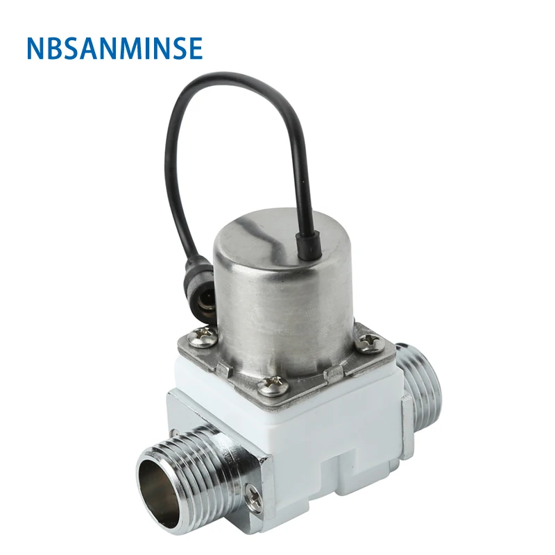 

SM208B2 G1/2 Pulse Solenoid Valve DC4.5V ~ 6.5V Positive Pulse Open Induction sanitary ware bathroom faucet NBSANMINSE