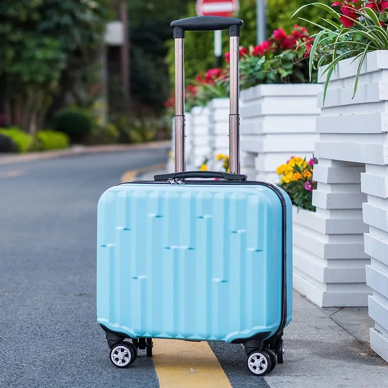 Maleta de viaje de 18 pulgadas para mujer y hombre, maleta con ruedas giratorias, Maleta de equipaje rodante para estudiantes, caja de equipaje de viaje