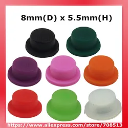 8mm(D) x 5.5mm(H) Silicone Tailcaps - 10pcs