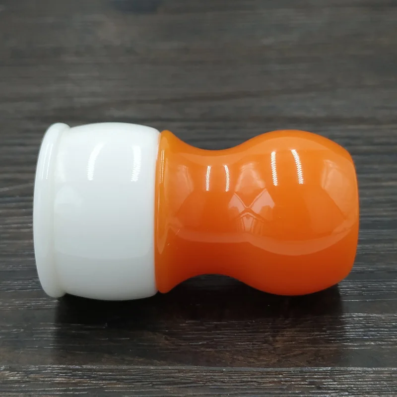 Dscosmetic Radish white resin shaving brush handle for diy shaving brush