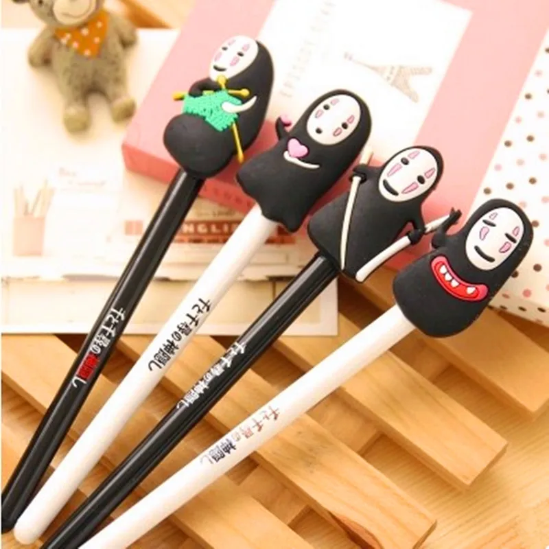 10 pcs/lot Cute Korea stationery Miyazaki animation gel pen creative cartoon faceless male pens kawaii material escolar school