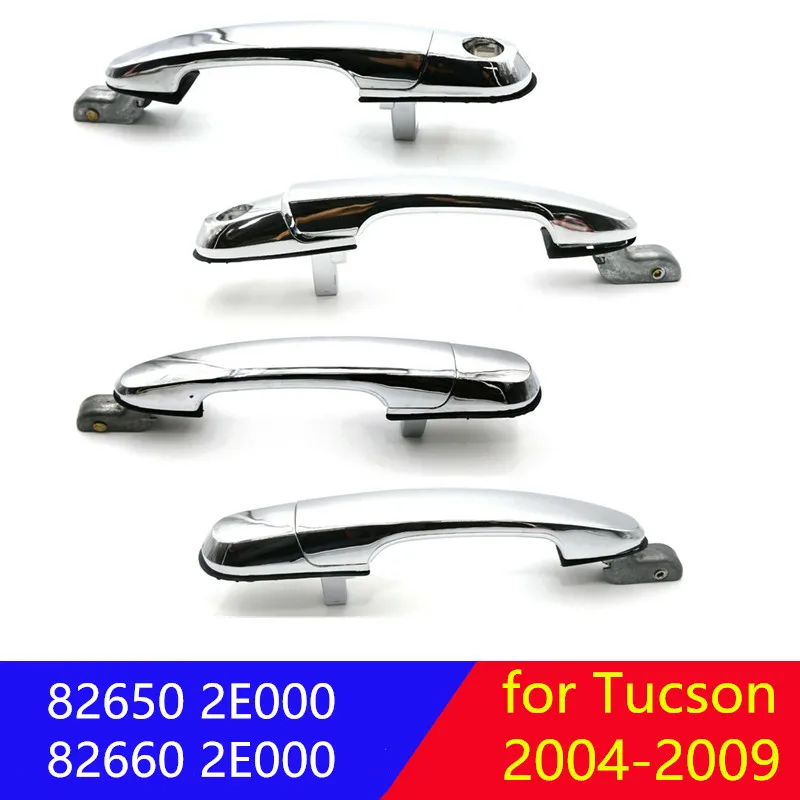 Chrome Front Rear Exterior Door Handle for Hyundai Tucson 2004-2009 826502E000 826602E000 836502E000 836602E000