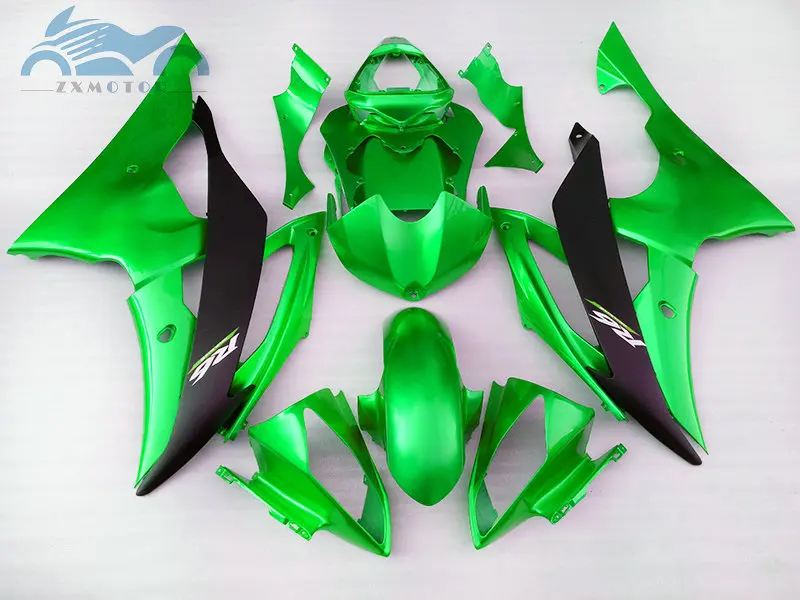 

High grade Injection fairing kit fit for YAMAHA R6 YZFR6 2008-2015 YZF R6 08-15 green black fairings body repair kits HT20