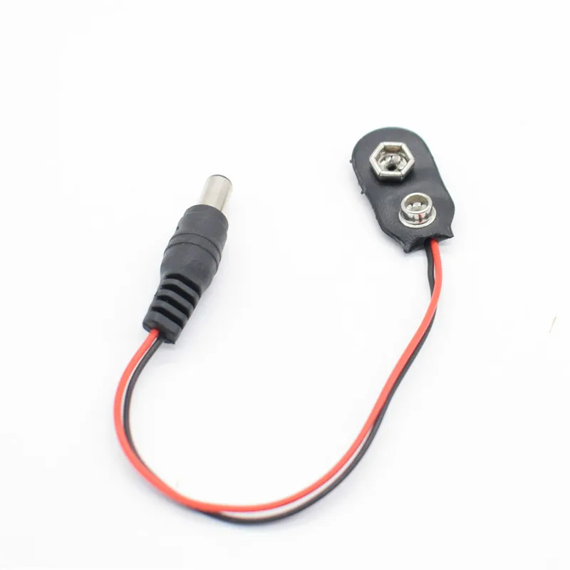 9V DC Battery Power Cable Plug Clip Barrel Jack Connector for Arduino DIY I T type