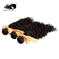 MOCHA Hair 10A Brazilian Deep Wave Remy Hair 3 Bundles With 4*4 Lace Closure 100% Human Hair Free shipping