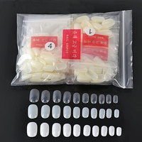 600Pcs Pro Fake Nails UV Gel False Nail Tips Short Full Colver Drawing False Head Artificial Nail Art Tips Sticker Fuax Ongles