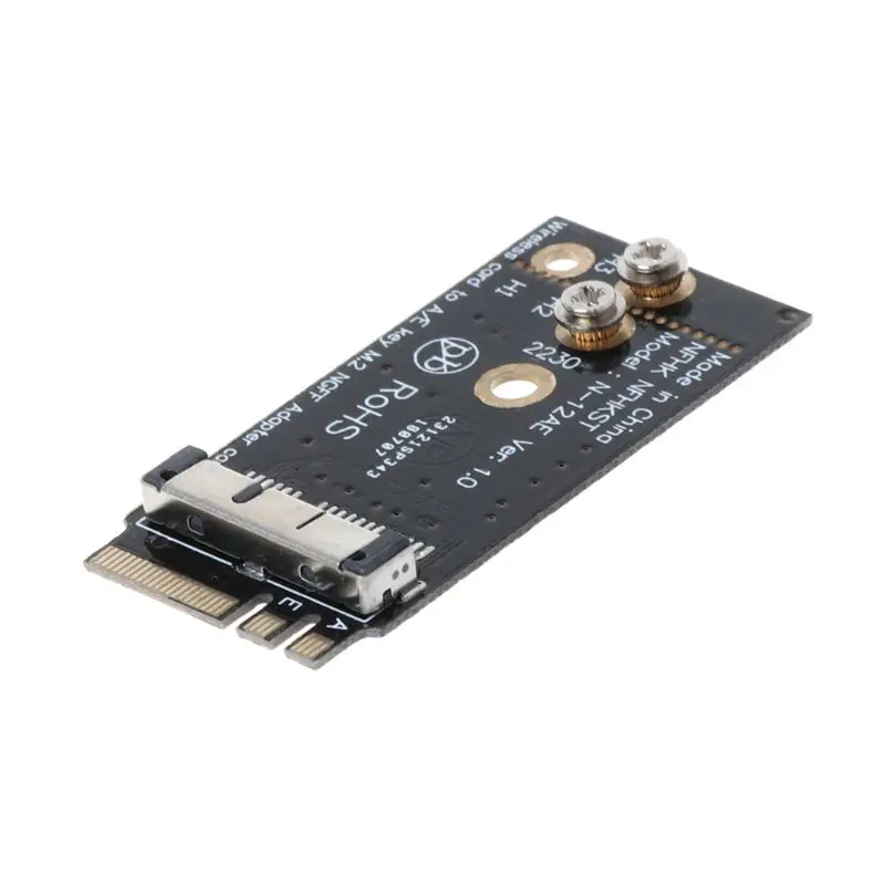 12+6 Pin WiFi Card Module to for M.2 NGFF for Key A/E Adapter BCM94360CS2 BCM943224PCIEBT2 for Mac OS