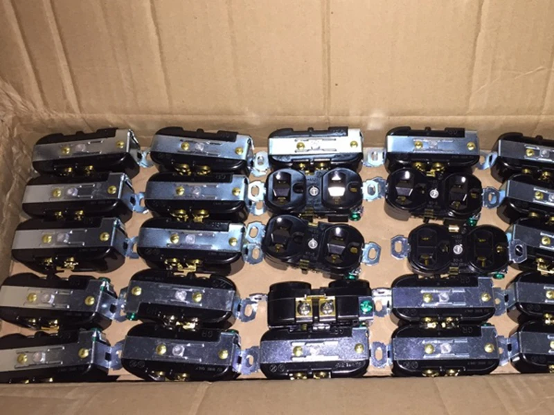 Разъем питания 1 шт. Чистая медь Тип США 20А для алюминиевой прокладки корпуса WWC-STPS-10 DIY Бесплатная доставка